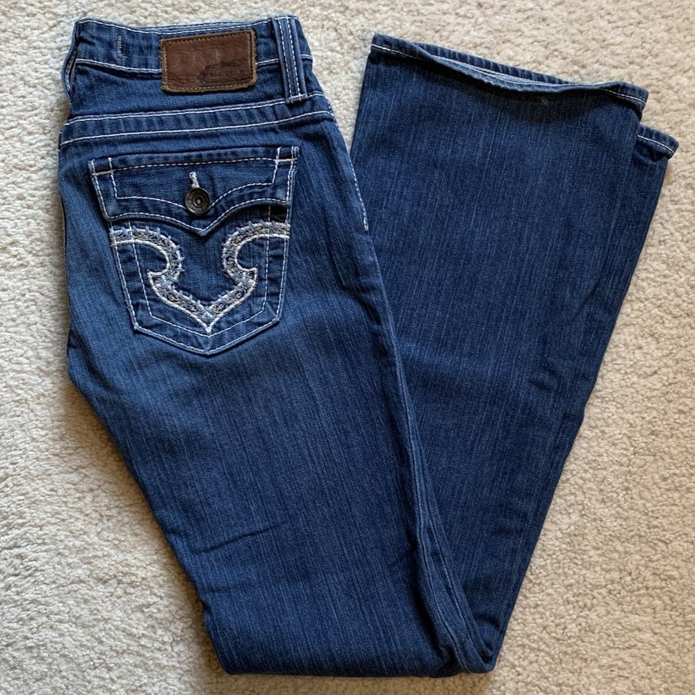 Big Star Remy Low Rise Fit Boot Cut Denim Jeans Size 27R